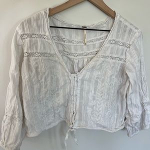 Free People cropped blouse
